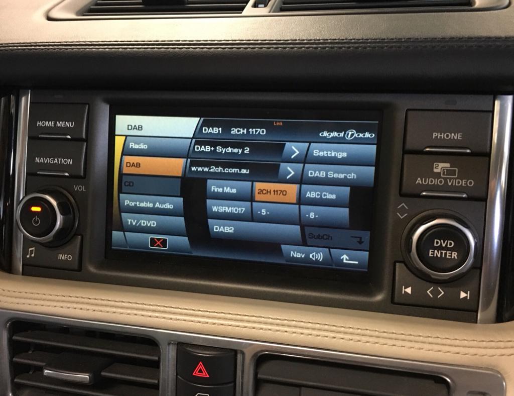 2004 range rover l322 radio display menu