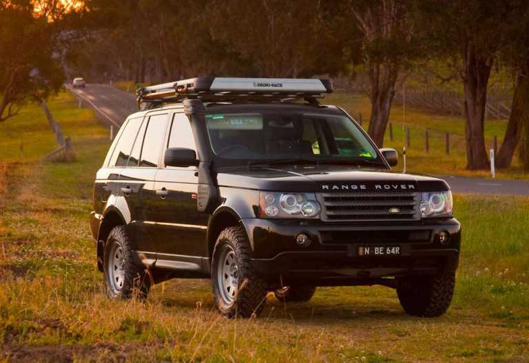 Black Betty RRS with steel rims and Rhino Racks
