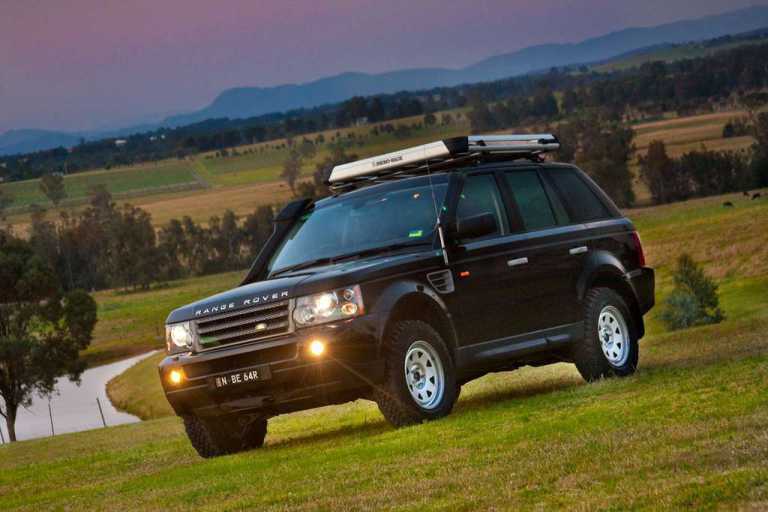 Black Betty RRS with steel rims and Rhino Racks