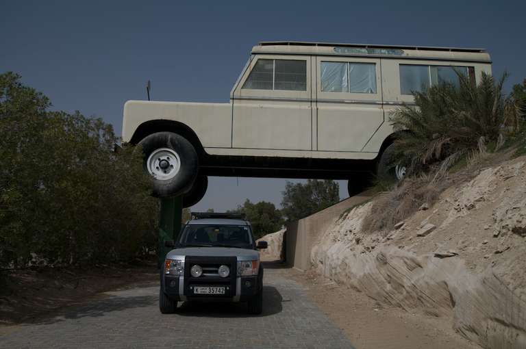 Giant Defender in UAE + LR3 for scale
