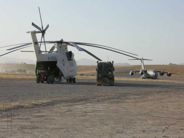 My work helicopter - Mi26- Tirin Kowt, Afghanistan