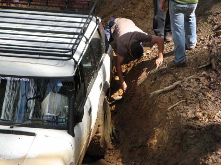Clearing the bent exhaust pipe