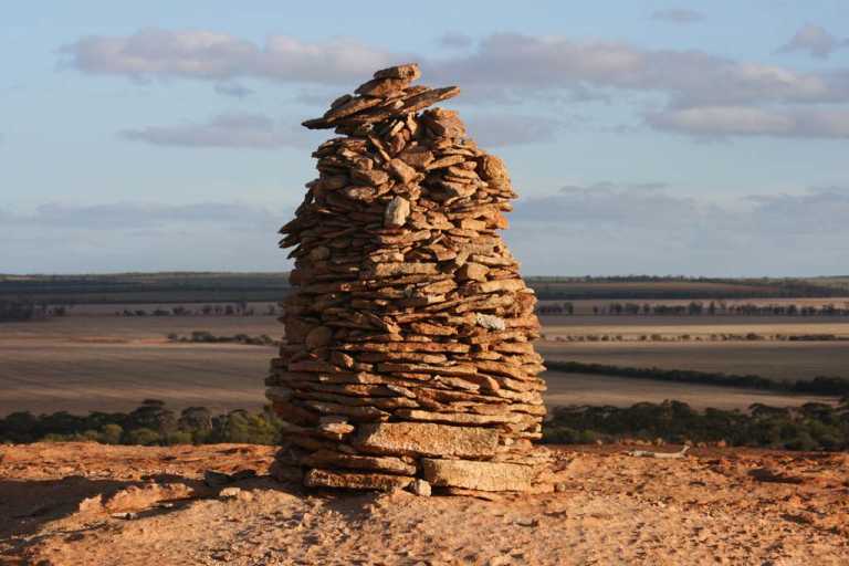 Cairn on top of Baladjie Rock